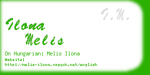 ilona melis business card